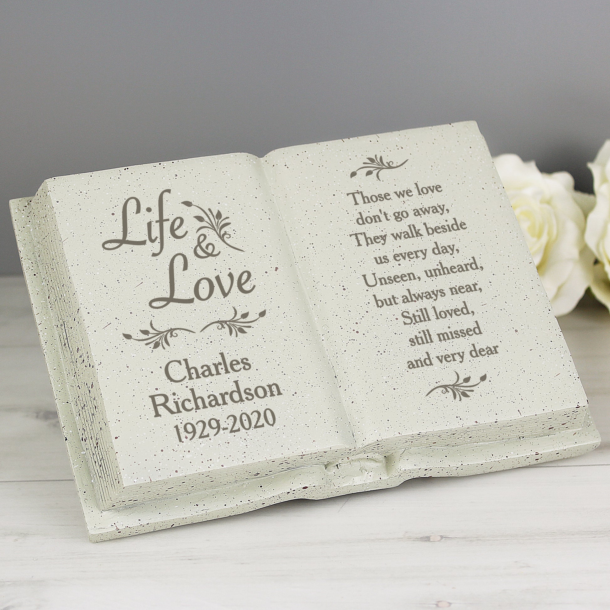 Personalised Life & Love Memorial Book - MK&JD Gifts