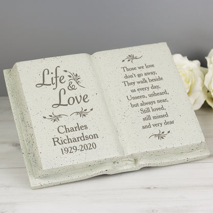 Personalised Life & Love Memorial Book - MK&JD Gifts