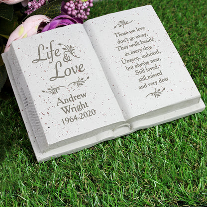 Personalised Life & Love Memorial Book - MK&JD Gifts