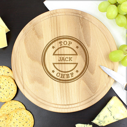 Personalised Top Chef Large Chopping Board - MK&JD Gifts