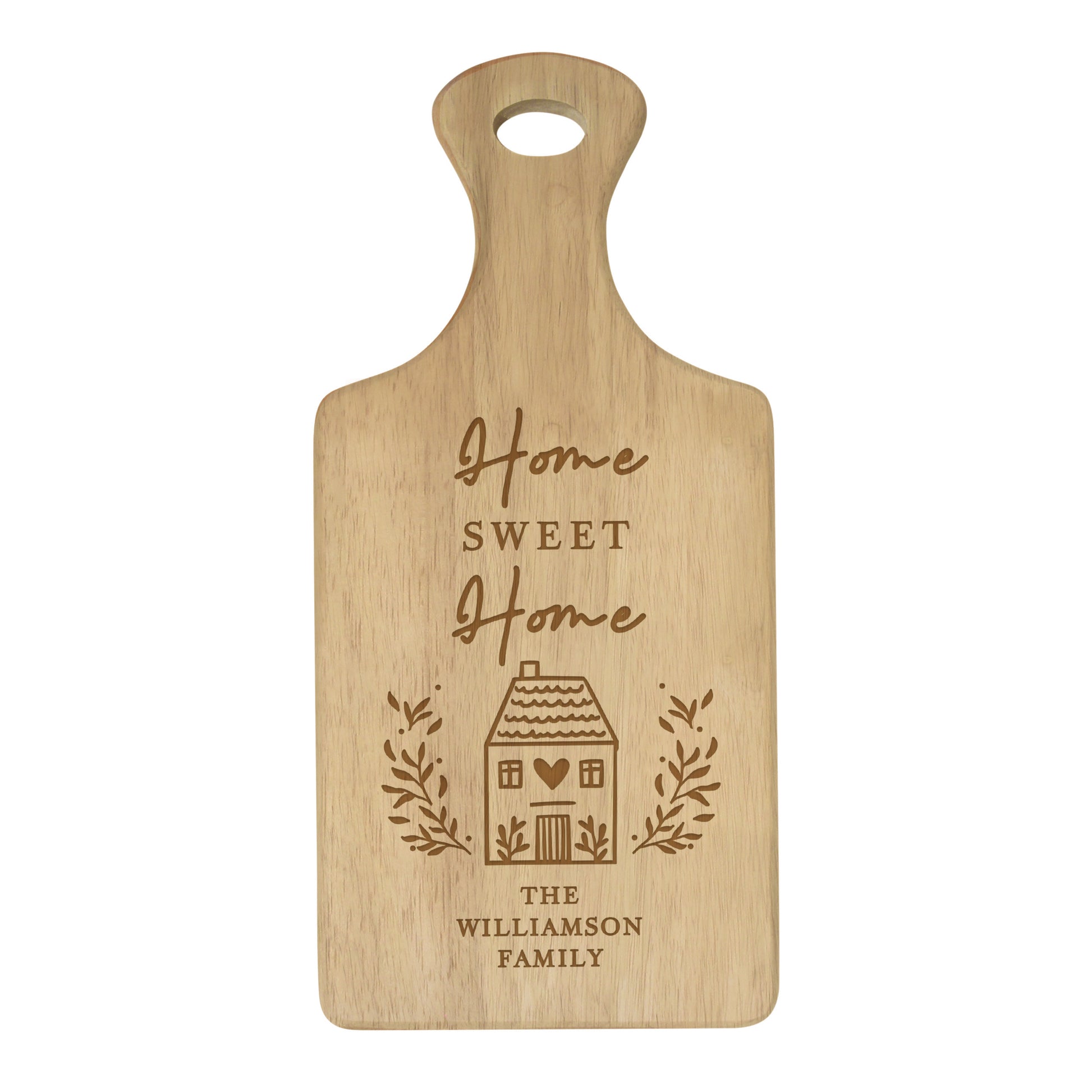 Personalised HOME Wooden Paddle Board - MK&JD Gifts