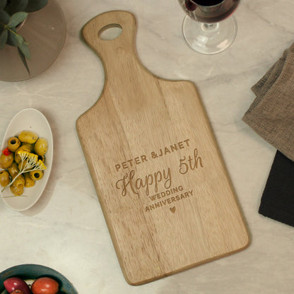 Personalised Wedding Wooden Paddle Board - MK&JD Gifts