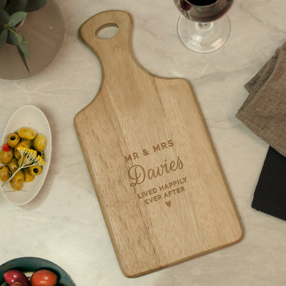 Personalised Wedding Wooden Paddle Board - MK&JD Gifts