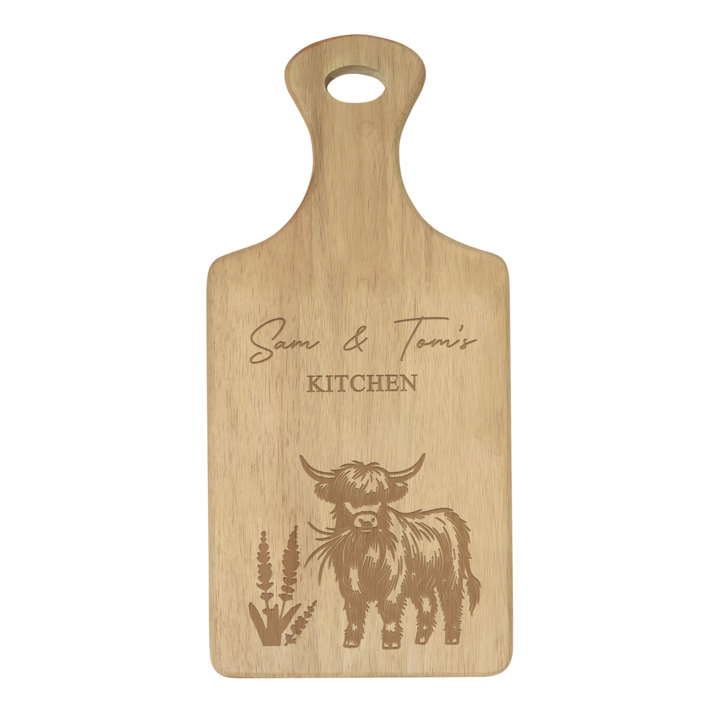 Personalised Highland Cow Paddle Board