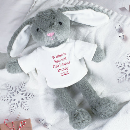 Personalised Christmas Bunny Rabbit - Red - MK&JD Gifts