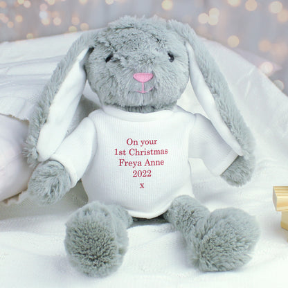 Personalised Christmas Bunny Rabbit - Red - MK&JD Gifts