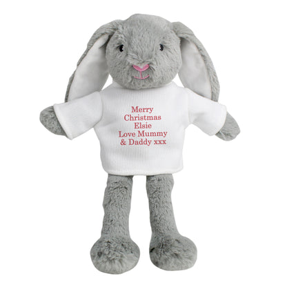 Personalised Christmas Bunny Rabbit - Red - MK&JD Gifts