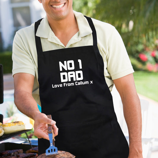 Personalised No.1 Dad Apron - MK&JD Gifts