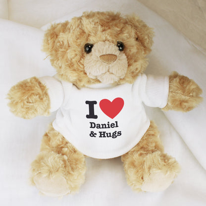 Personalised I Love... Teddy Bear - MK&JD Gifts