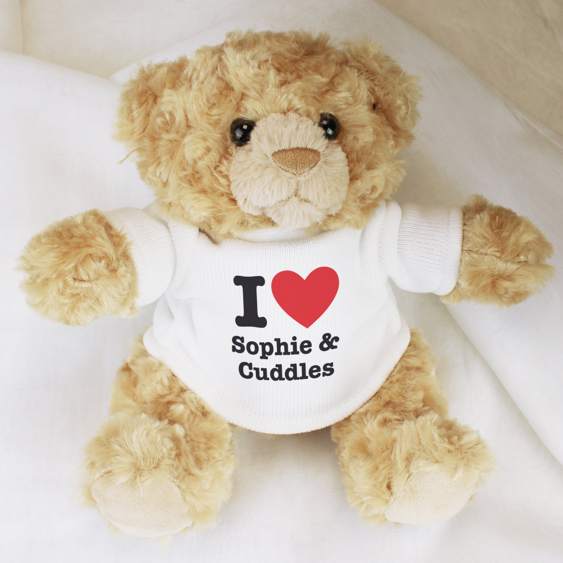 Personalised I Love... Teddy Bear - MK&JD Gifts