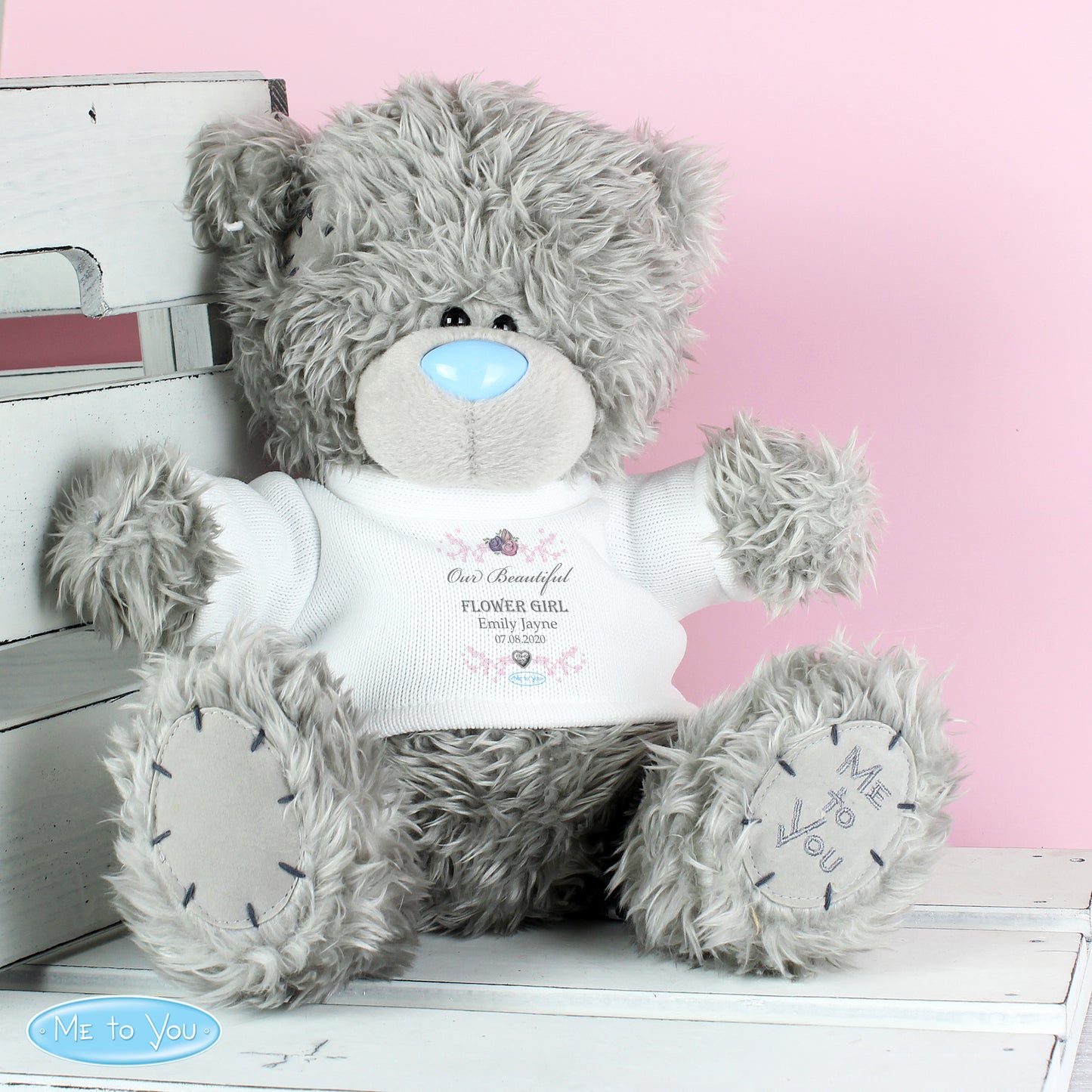 Personalised Me To You Bear for Bridesmaid and Flowergirl - MK&JD Gifts