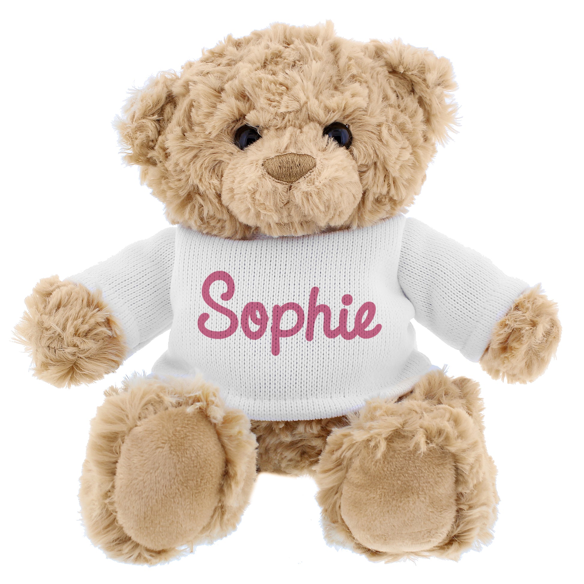 Personalised Pink Name Only Teddy Bear - MK&JD Gifts