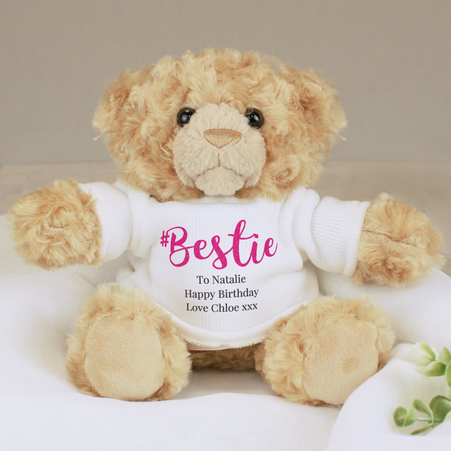 Personalised #Bestie Teddy Bear - MK&JD Gifts