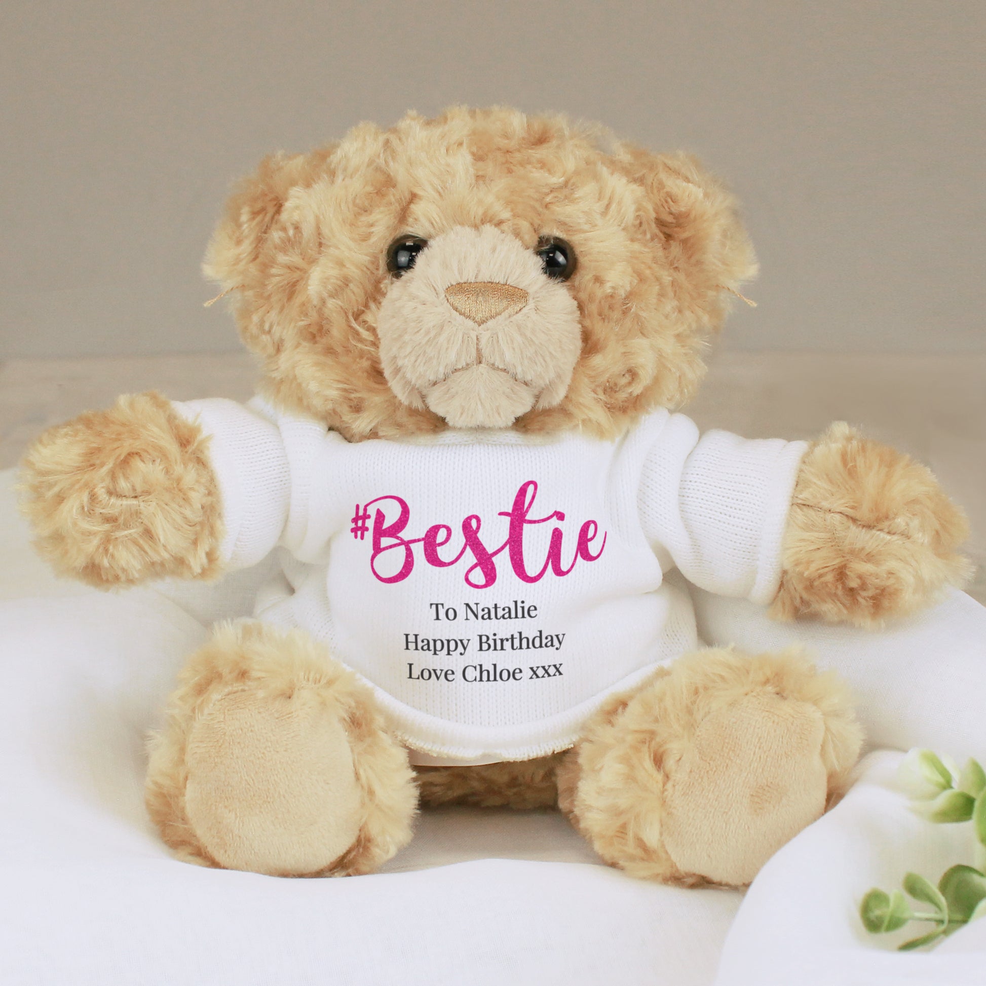 Personalised #Bestie Teddy Bear - MK&JD Gifts