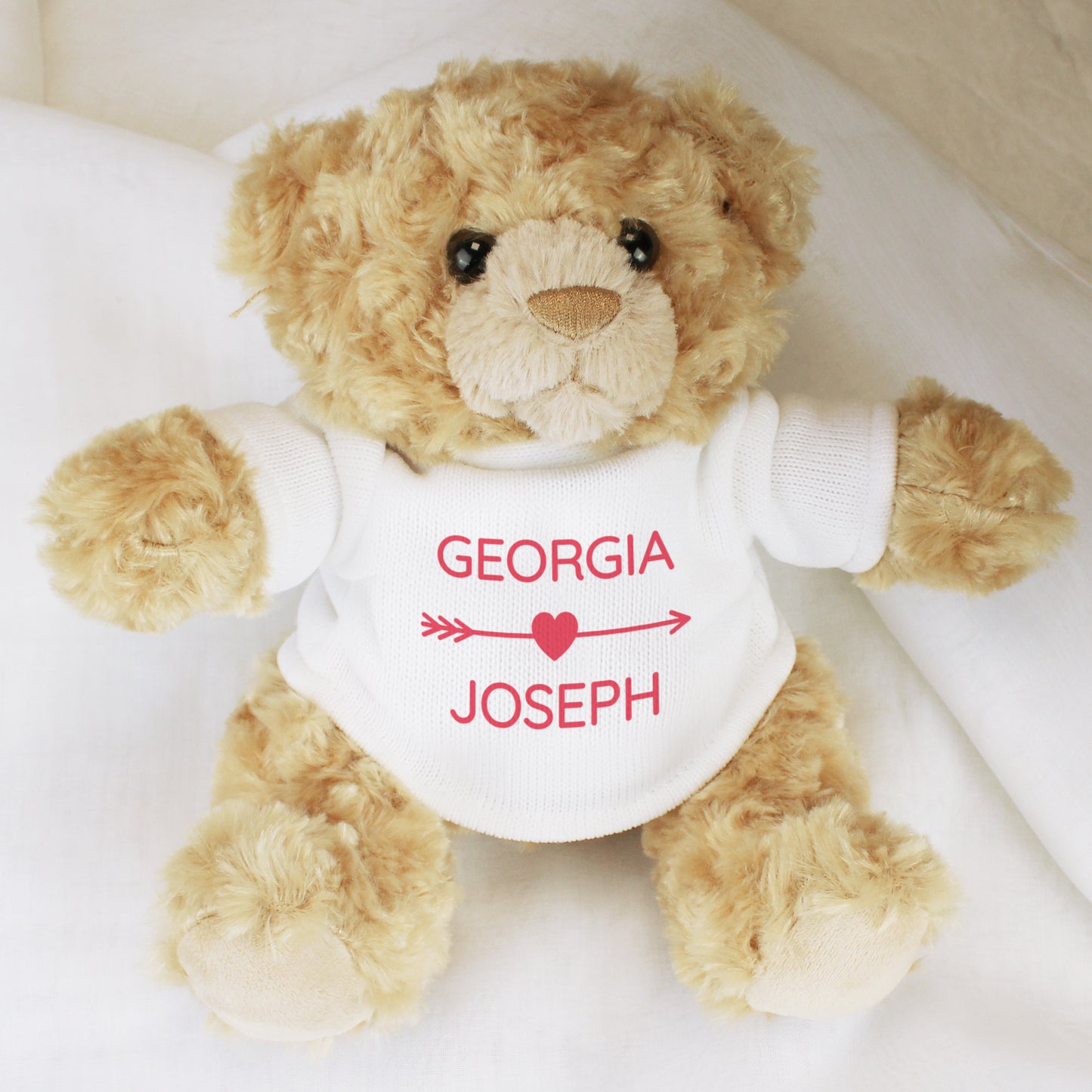 Personalised Cupids Love Heart Teddy Bear - MK&JD Gifts