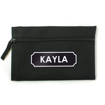 Personalised Black Pencil Case - MK&JD Gifts