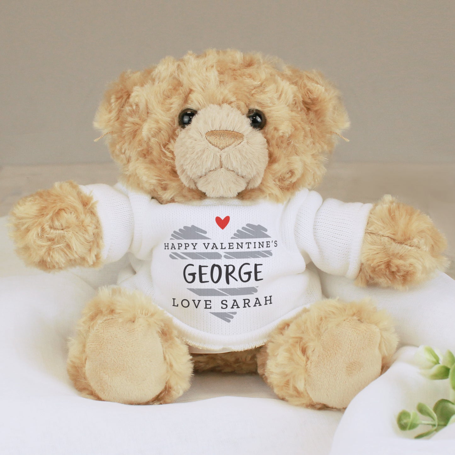 Personalised Scribble Heart Teddy Bear - MK&JD Gifts