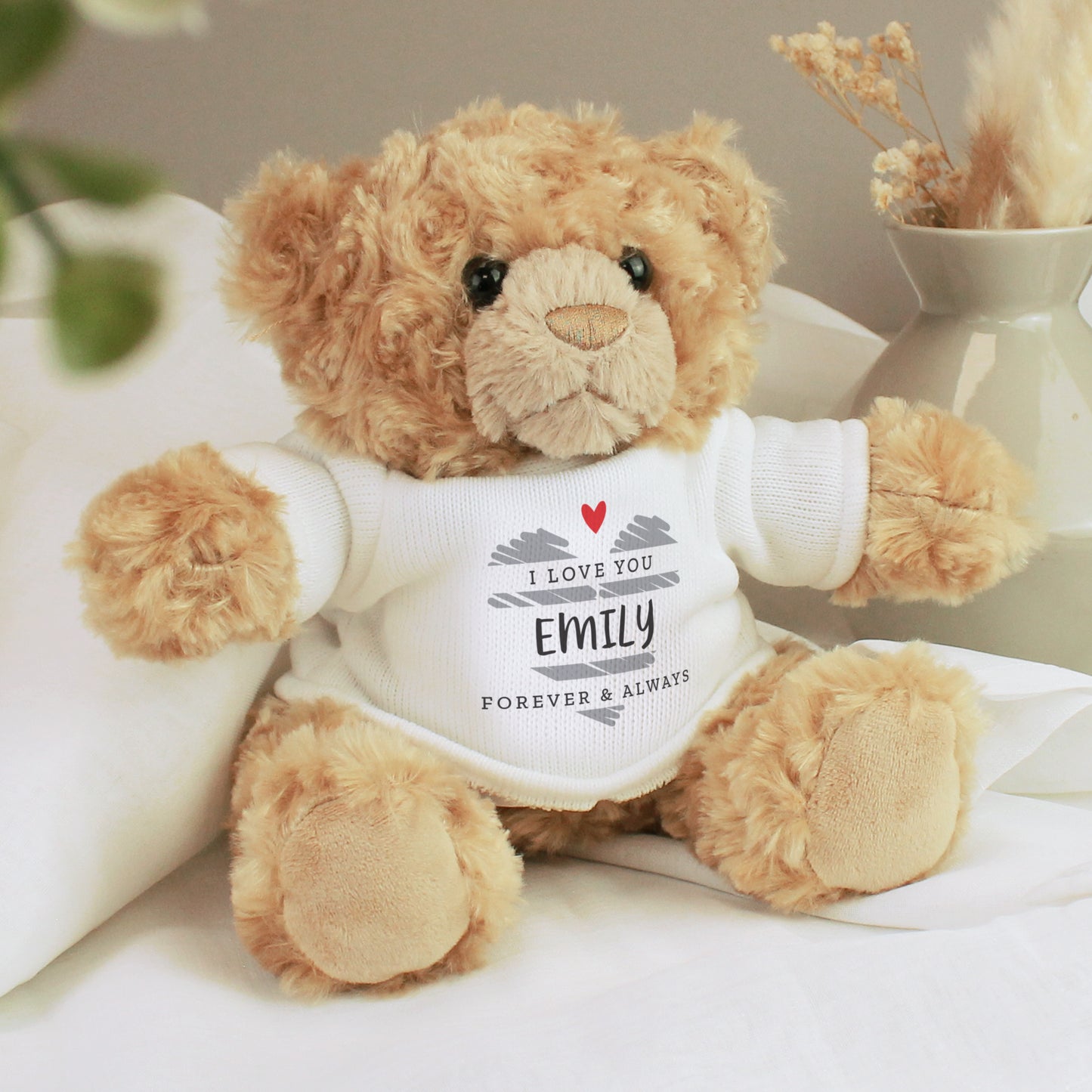 Personalised Scribble Heart Teddy Bear - MK&JD Gifts