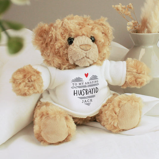 Personalised Scribble Heart Teddy Bear - MK&JD Gifts