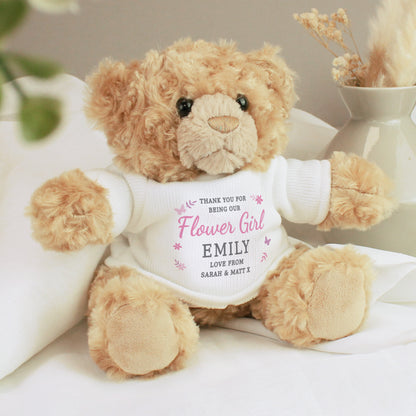 Personalised Girls Free Text Teddy Bear - MK&JD Gifts