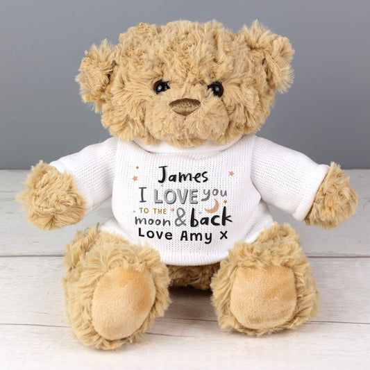 Personalised To the Moon and Back Teddy Bear - MK&JD Gifts