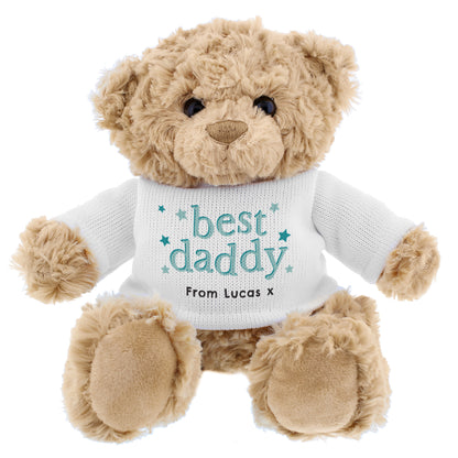 Personalised Best Daddy Teddy Bear - MK&JD Gifts