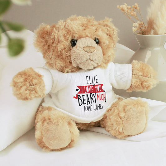 Personalised Love You Beary Much Teddy Bear - MK&JD Gifts