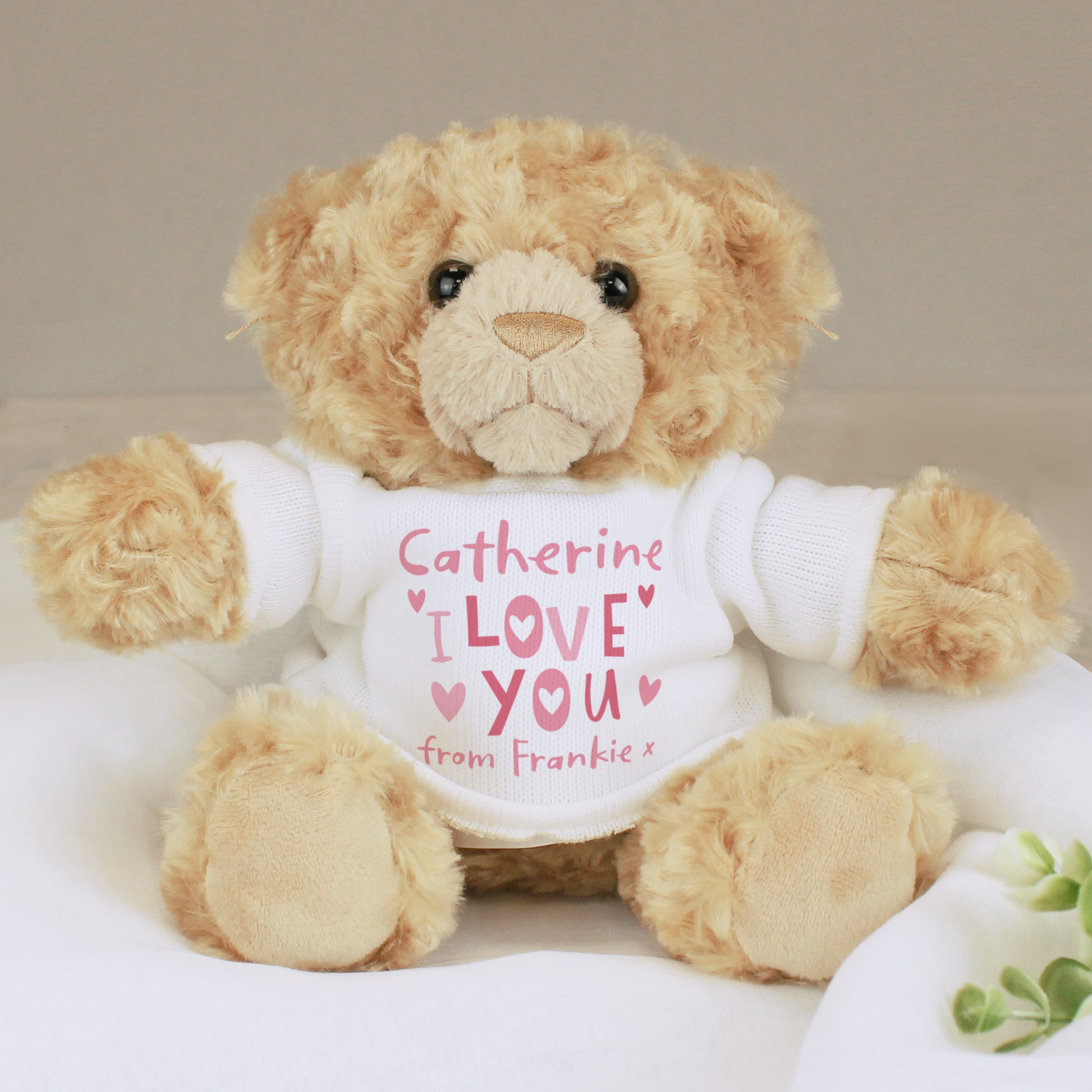 Personalised I Love You Teddy Bear - MK&JD Gifts
