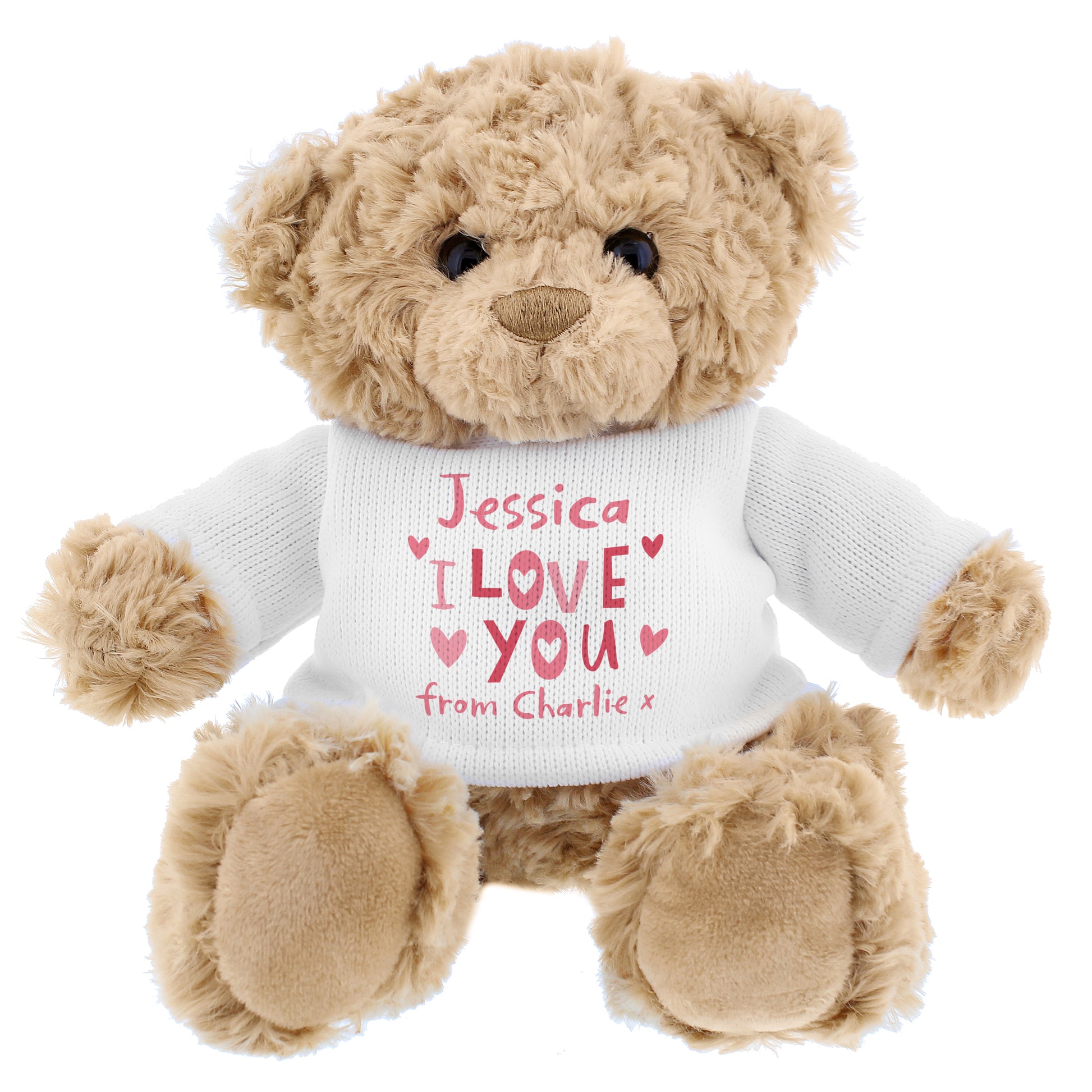 Personalised I Love You Teddy Bear - MK&JD Gifts