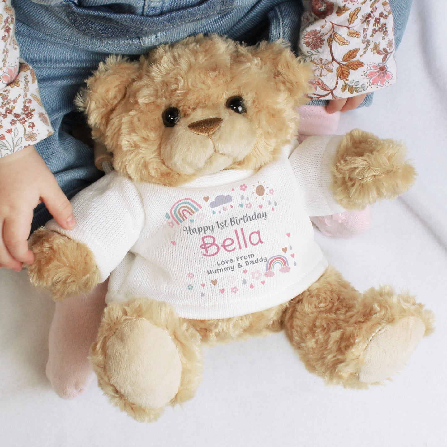 Personalised Rainbows & Sunshine Teddy Bear - MK&JD Gifts