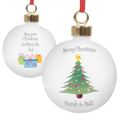 Personalised Christmas Tree Bauble - MK&JD Gifts