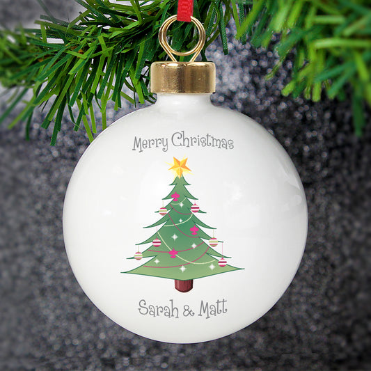 Personalised Christmas Tree Bauble - MK&JD Gifts