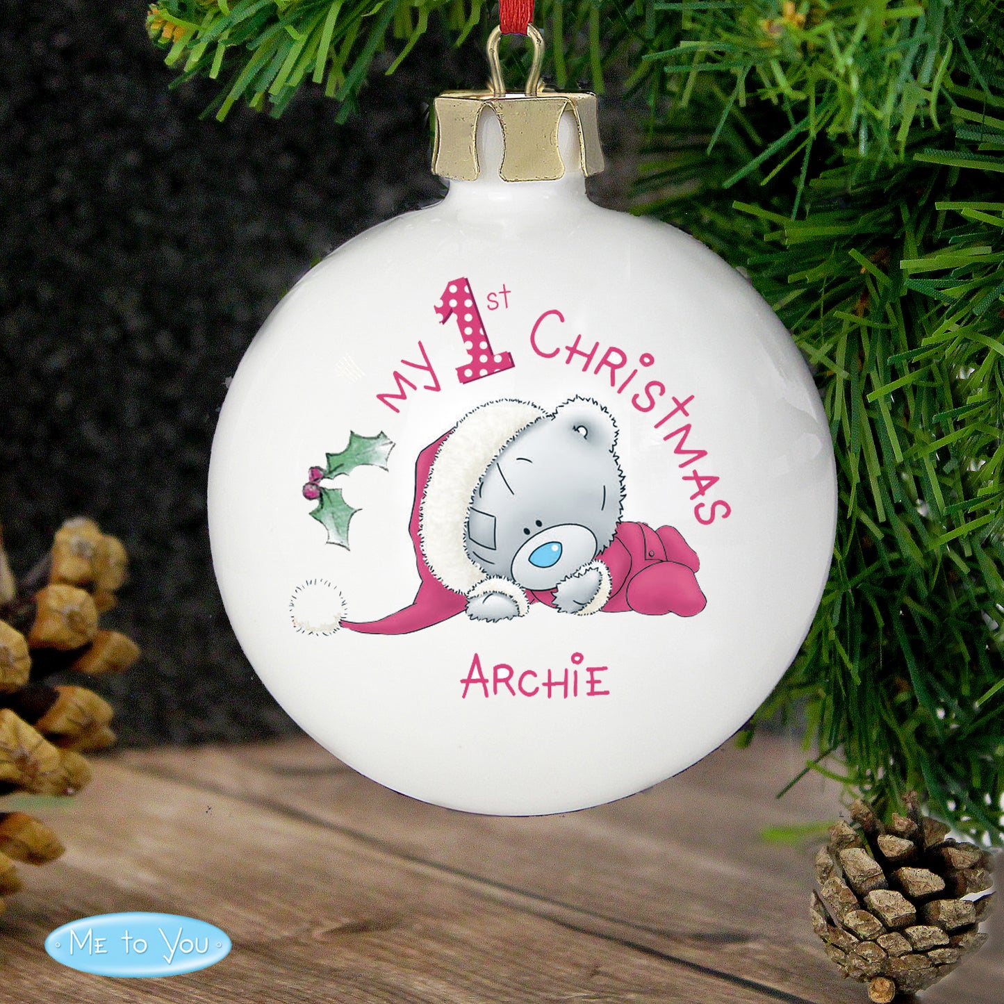 Personalised Me To You My 1st Christmas Bauble - MK&JD Gifts