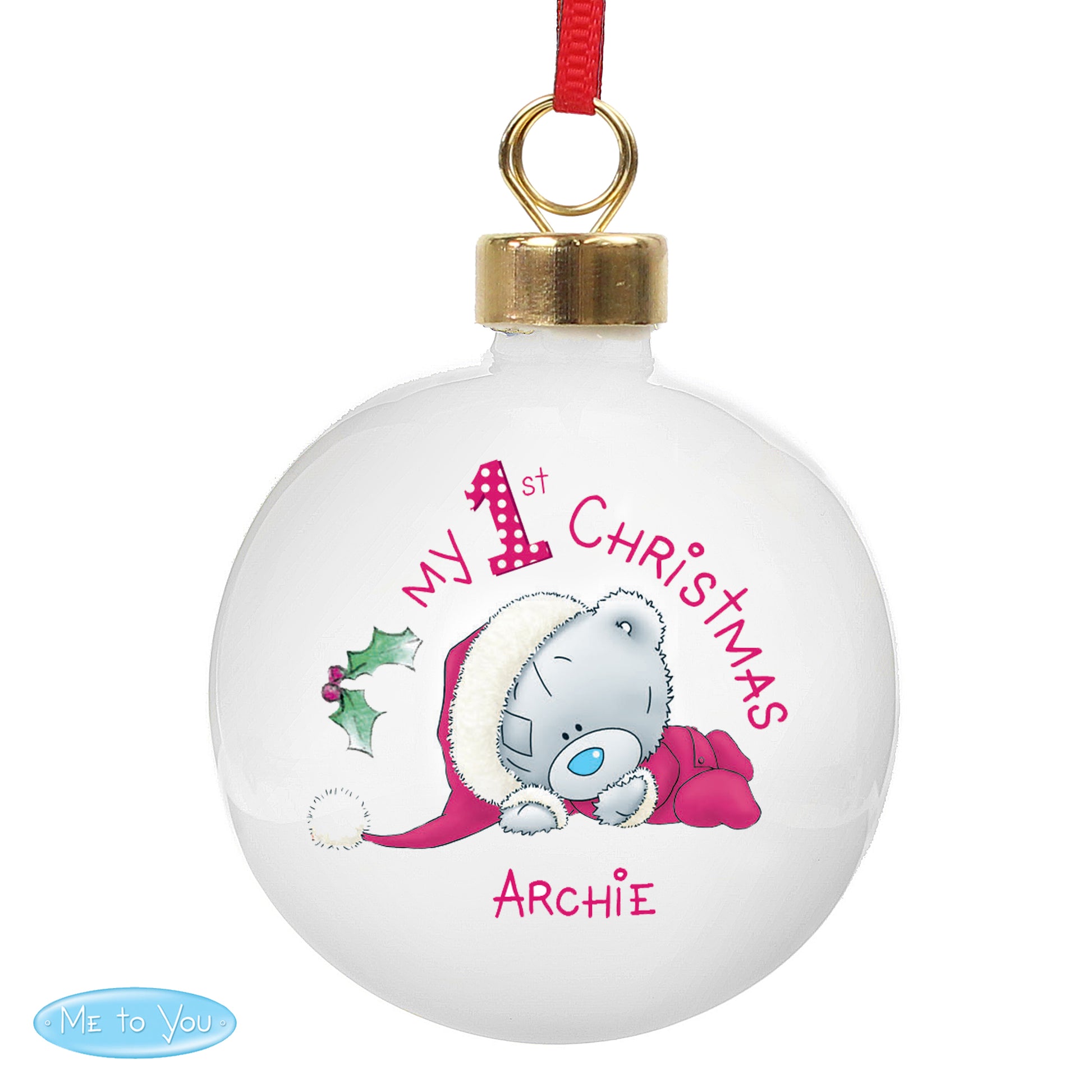 Personalised Me To You My 1st Christmas Bauble - MK&JD Gifts
