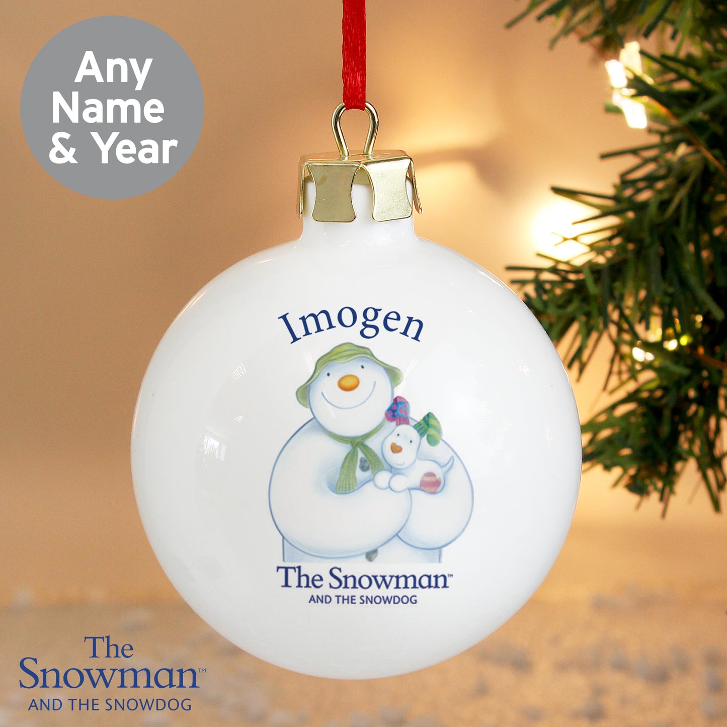 Personalised The Snowman and the Snowdog Bauble - MK&JD Gifts