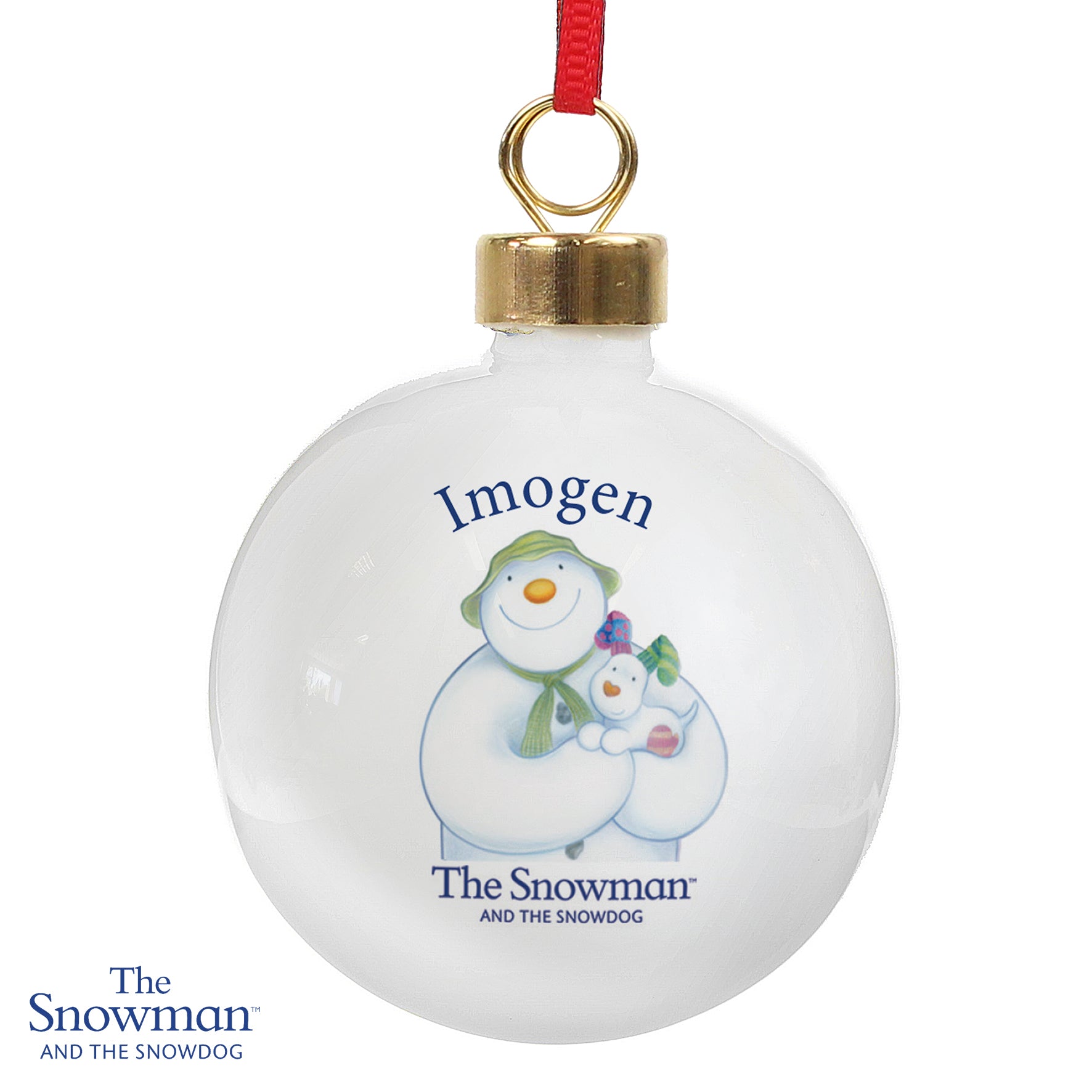 Personalised The Snowman and the Snowdog Bauble - MK&JD Gifts