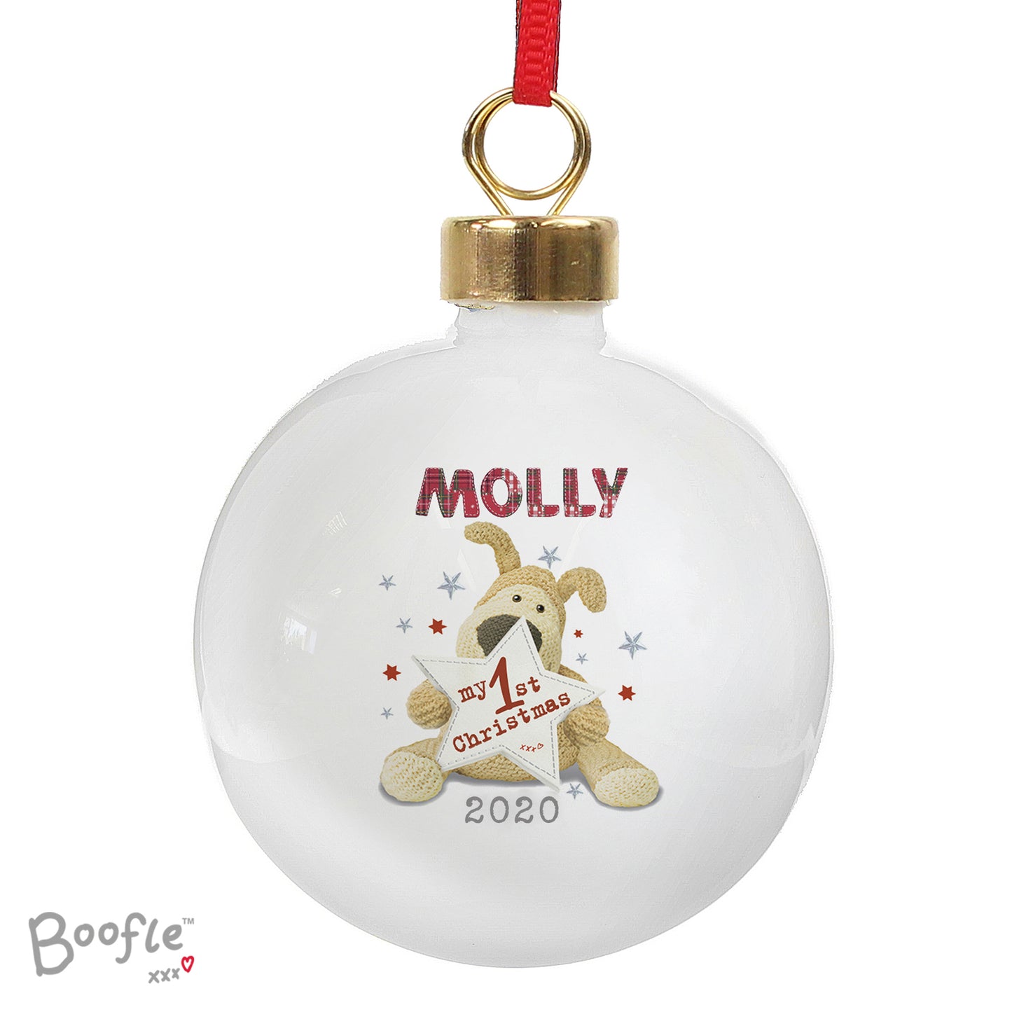 Personalised Boofle My 1st Christmas Bauble - MK&JD Gifts