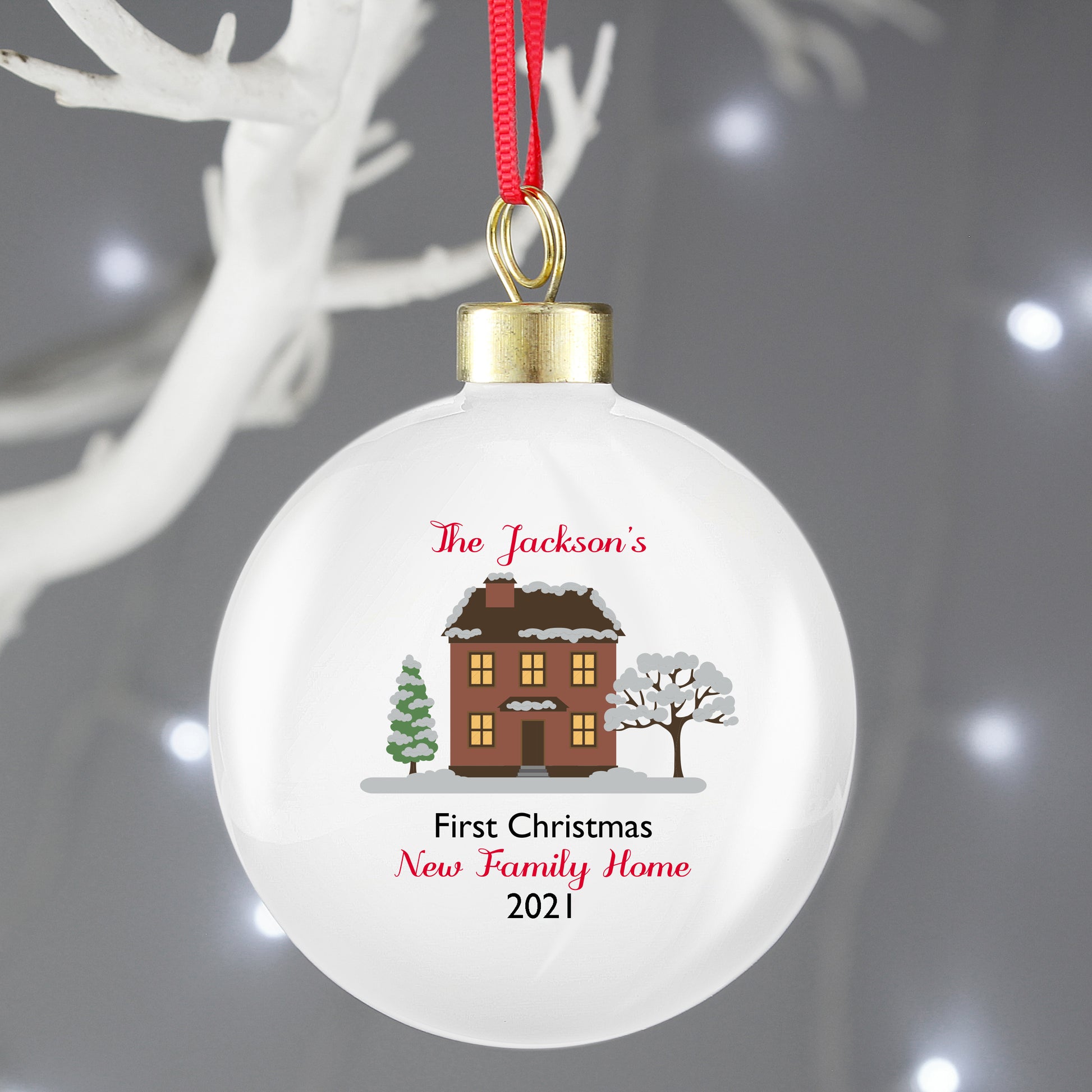 Personalised Cosy Christmas Bauble - MK&JD Gifts