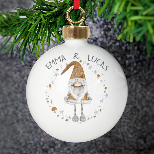 Personalised Christmas Gonk  Bauble - MK&JD Gifts