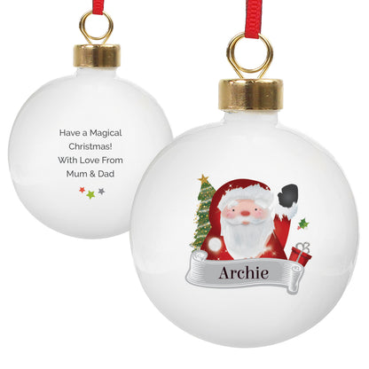 Personalised Santa Claus Bauble - MK&JD Gifts