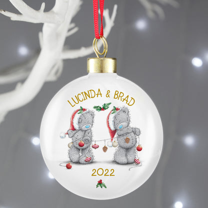 Personalised Me to You Christmas Couple's Bauble - MK&JD Gifts
