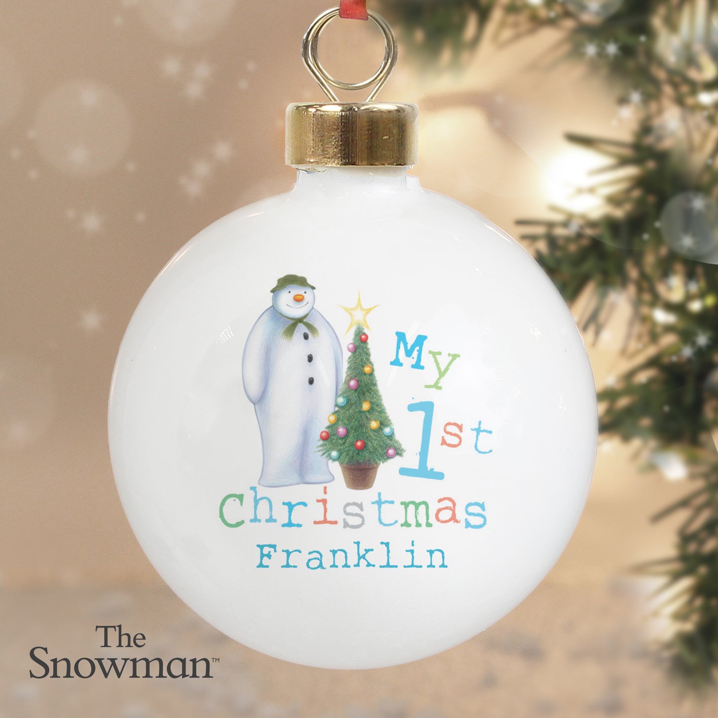 Personalised The Snowman My 1st Christmas Bauble - MK&JD Gifts