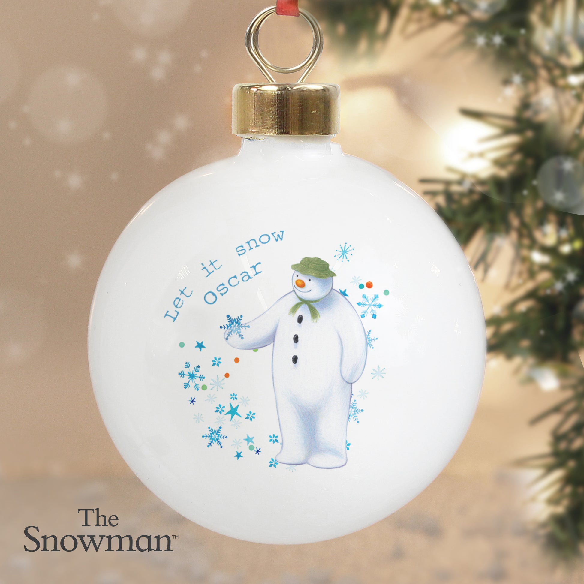 Personalised The Snowman Let it Snow Bauble - MK&JD Gifts