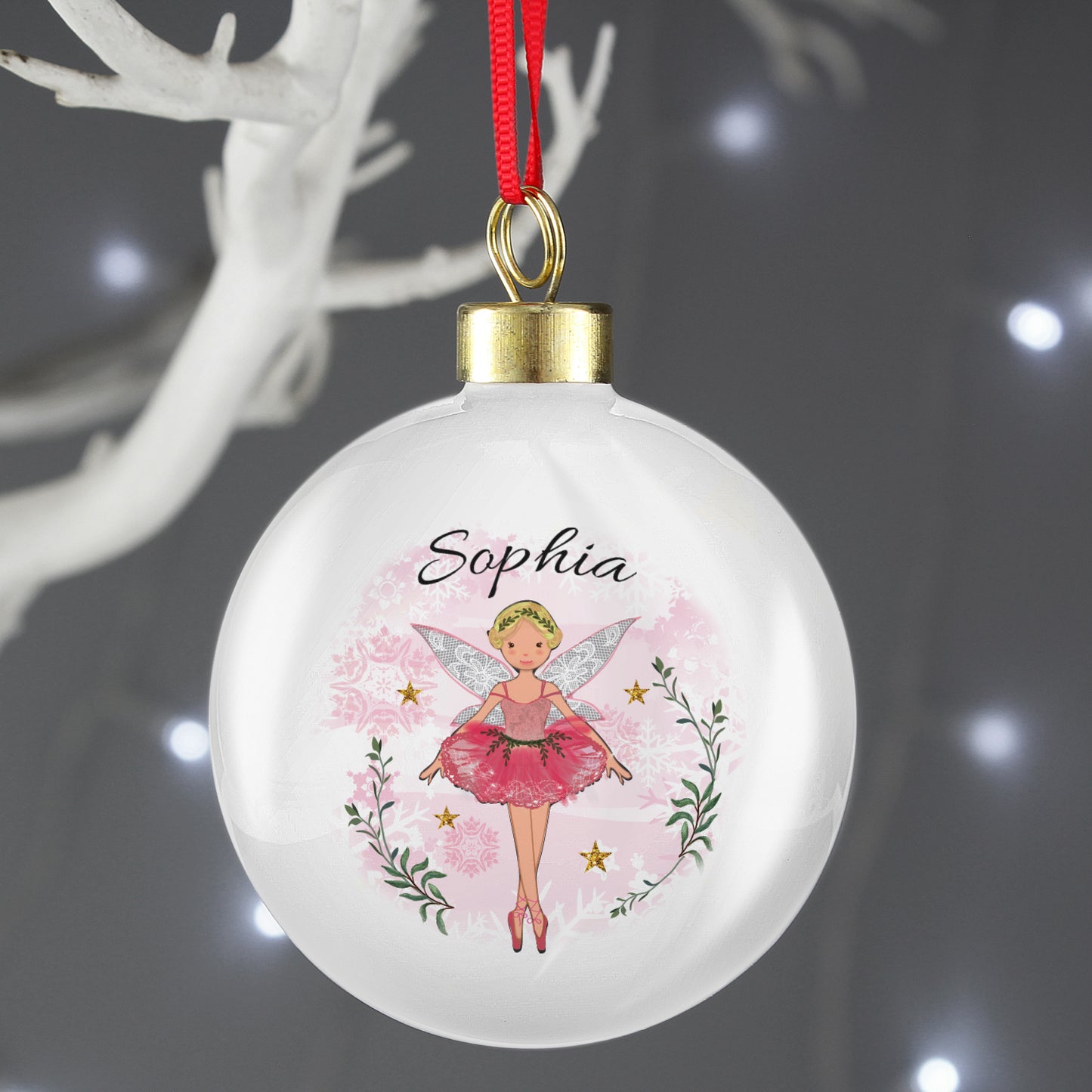 Personalised Sugar Plum Fairy Bauble - MK&JD Gifts