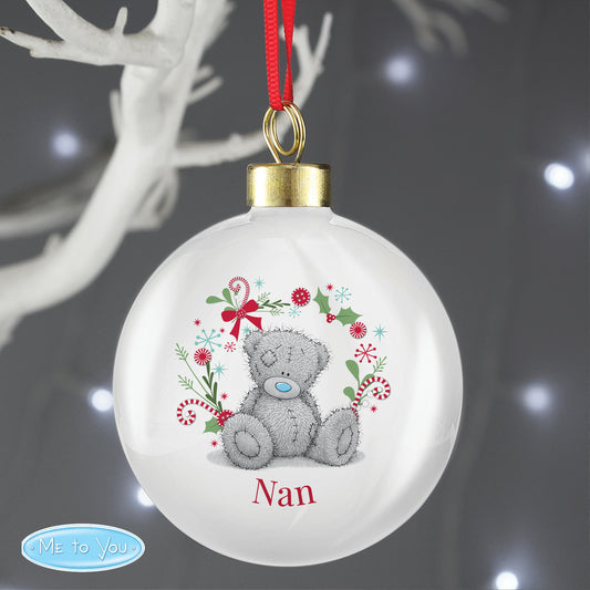 Personalised Me To You For Nan Grandma Mum Christmas Bauble - MK&JD Gifts