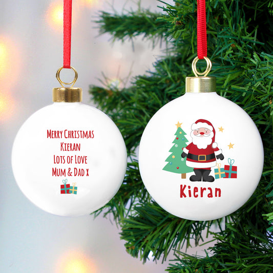 Personalised Santa Bauble - MK&JD Gifts