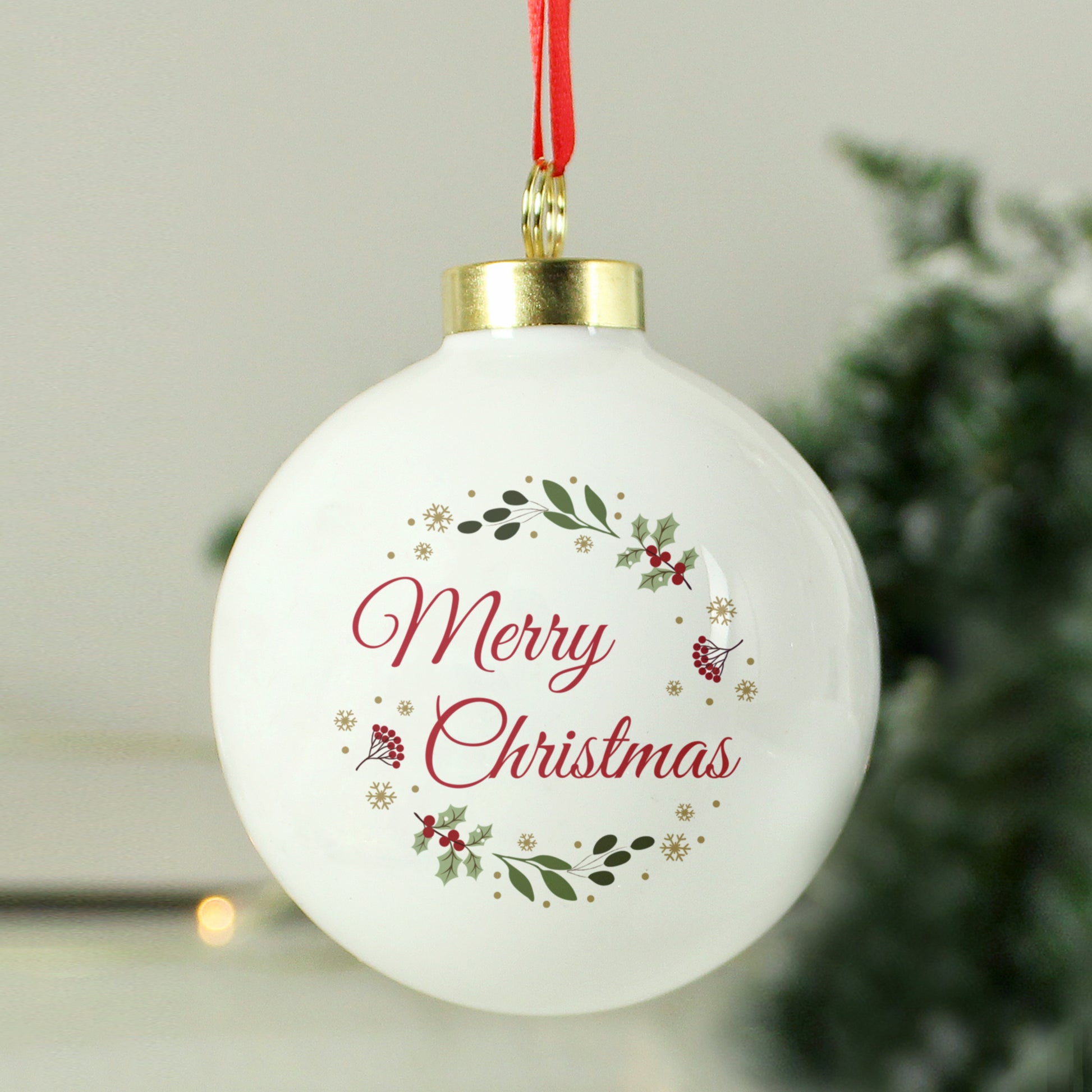 Personalised Merry Christmas Bauble - MK&JD Gifts