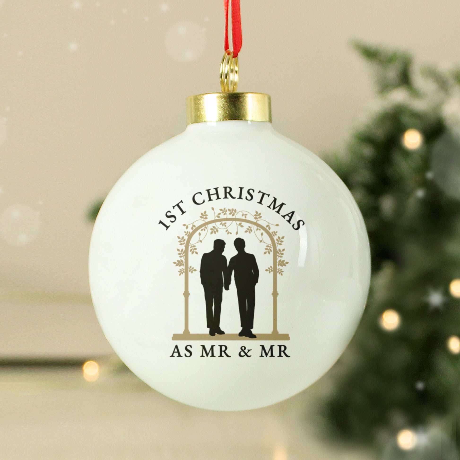 Personalised Mr & Mr Bauble - MK&JD Gifts