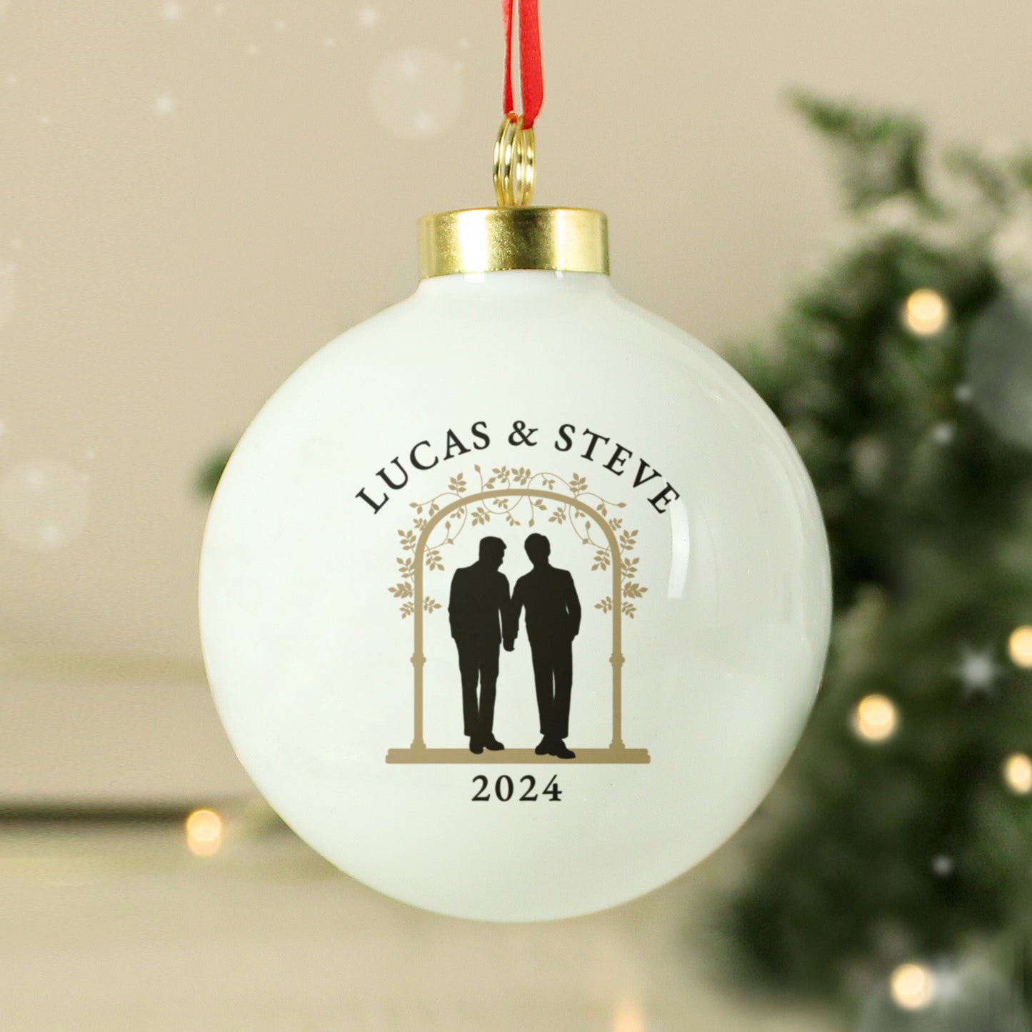 Personalised Mr & Mr Bauble - MK&JD Gifts