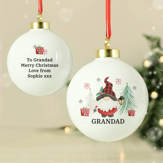Personalised Gonk Christmas Bauble - MK&JD Gifts